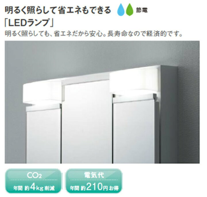 楽天市場】TOTO ミラーキャビネット Vシリーズ 間口750mm 全高1800mm用 