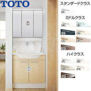 yzTOTO ʉϑZbg IN^[uX Ԍ750mm 1900mm 2  F3 3ʋ ^b`XChLED GR~[ ʒn LDSFM075BAGBN1-set1