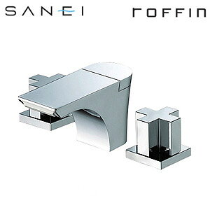 三栄水栓製作所 洗面用蛇口 ROFFINEシリーズ 台 ツーバルブ洗面混合水栓 湯水芯100mm ポップアップ 引き棒付 一般地 K5580P-13