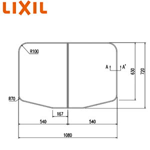 LIXIL ӂӂ g݂ӂ 2g 720mm×540mm zCg T[oXSp  YFK-1175B(1)-D4-PB