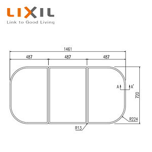 LIXIL ӂӂ g݂ӂ 3g 720mm×487mm zCg A[oV[Yp moXp  YFK-1575C(1)