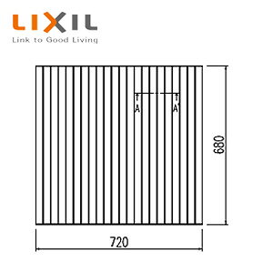 LIXIL �ӂ�ӂ� 680mm×720mm �z���C�g �|���[�i�p �������� YFM-7670
