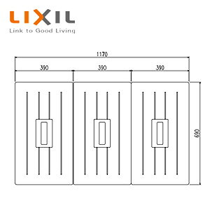 LIXIL ӂӂ g݂ӂ 3g 690mm×390mm AC{[ |GbNp |GbNBLFi  TWB-120