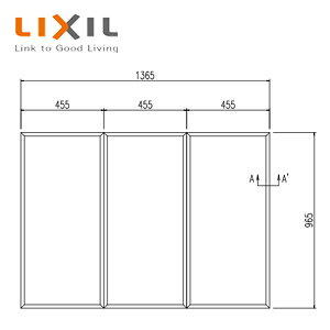 LIXIL ӂӂ g݂ӂ 3g 965mm×455mm zCg ^oXp  YFK-1410C(3)