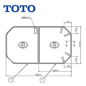TOTO ӂӂ g݂ӂ 2g 1250mm×710mm zCg lI}[uoXp j[OCgoXFp  PCF1320R#NW1