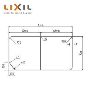LIXIL ӂӂ g݂ӂ 2g 720mm×680mm zCg T[oXSp  YFK-1475B(3)-D4
