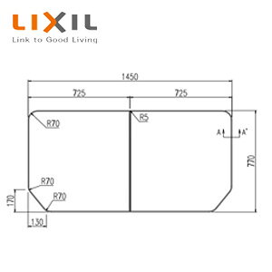 LIXIL ӂӂ g݂ӂ 2g 770mm×725mm zCg T[oXSp  YFK-1580B(1)-D4