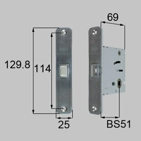 LIXIL 丸座・角座用箱錠 錠無し・錠付き兼用 MDW294C
