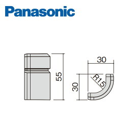 パナソニック Rコーナーキャップ 幅木9型用 10個入 QPE119ARY Panasonic