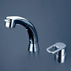 KVK シングル洗髪シャワー eレバー 洗面用 混合栓 コンビネーションタイプ 寒冷地仕様 FSL121DZET