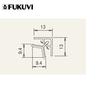 フクビ 鏡面アルパレージ用 入隅 セパレート 2450mm 20本入 AES2