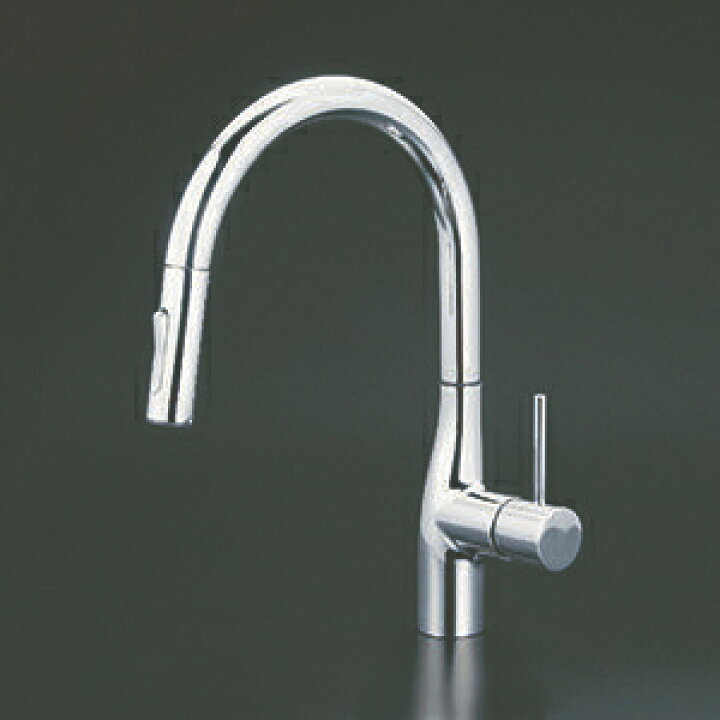 楽天市場】KVK シングルシャワー付混合栓 撥水膜コーティング eレバー 