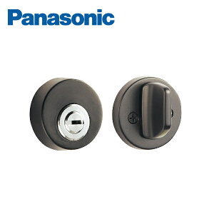 パナソニック 開き戸・折れ戸用 本締り錠 シリンダー錠 サテンシルバー色(ブラック) MJE1JHH8BK Panasonic