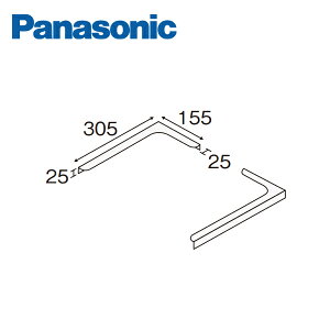パナソニック 玄関用収納 コンポリア オープンフロア用 足元L金具 QCE4PLG