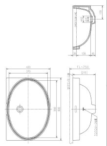 ��TOTO L548UQ#NW1�� �A���_�[�J�E���^�[���������ʊ� (�z���C�g)