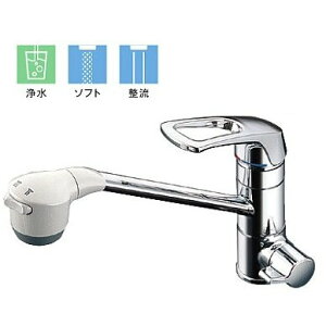 ◇【平日12時まで当日出荷】TOTO TKG38BSA 元止め式台付シングル混合水栓(浄水器用、吐水切替)≪TOTO TKG38BSA≫