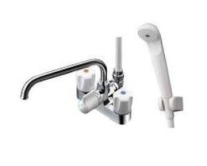 TOTO 台付2ハンドル混合水栓(スプレー) TMS26C (水栓金具) 価格比較  