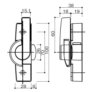 YKK AP NZgibNjEJo[Lsb`45 [HH-3K-13381/YS(Vo[)] HH3K13381