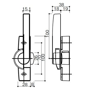 YKK AP NZgEJo[Lsb`70 [HH-3K-13383/CH(Xe)] HH3K13383 YKKAP HH-3K-13383