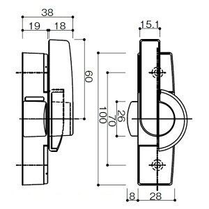 YKK AP NZgJo[Lsb`70 [HH-3K-13382/CH(Xe)] HH3K13382