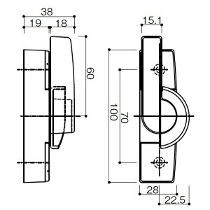 YKK AP NZgibNjJo[Lsb`70 [HH-3K-13386/CH(Xe)] HH3K13386