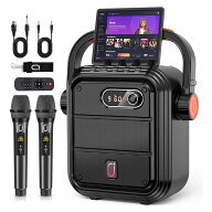 【15％offクーポンあり】JYX カラオケスピーカーセット ワイヤレスマイク2本 Bluetooth対応 高音質 拡声…