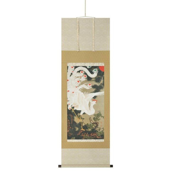楽天市場】老松白鳳図 伊藤若冲 動植綵絵 複製掛軸コレクション 美術品 