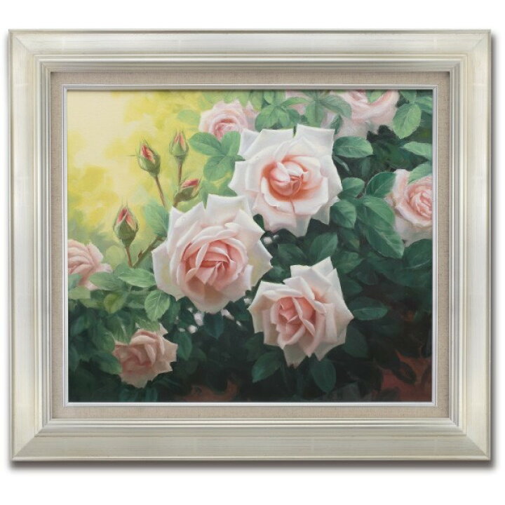 楽天市場】肉筆油彩画 薔薇 F6号 美術品 レプリカ : 光ネット組合 楽天  