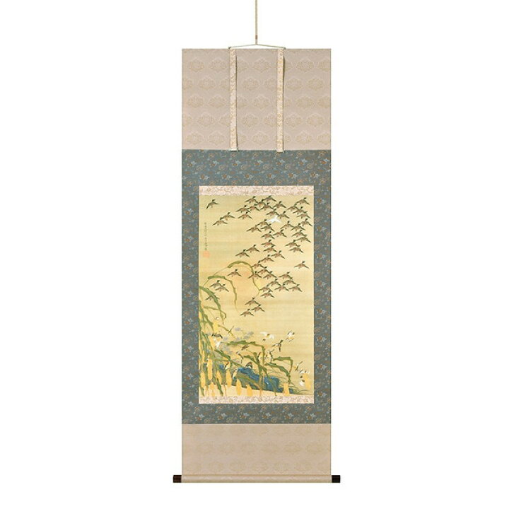 楽天市場】秋塘群雀図 伊藤若冲 動植綵絵 複製掛軸コレクション2 美術 