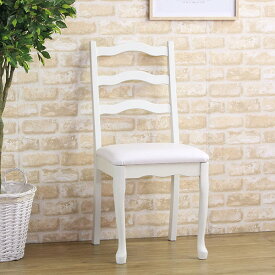 チェア CLEMONT クレモント デスクチェア ダイニングチェア 椅子 いす チェアー アンティーク 家具 姫系 猫脚 合皮 天然木 ホワイト アイボリー おしゃれ かわいい 北欧