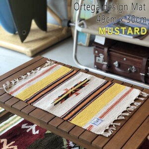 『キャンプ シーンをおしゃれに演出する』 オルテガデザインの テーブルランナー キャンプ アウトドア オルテガ ネイティブ柄 ランチマット テーブルクロス テーブルマット カフェ テント