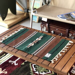 『キャンプ シーンをおしゃれに演出する』 ランチョンマット おしゃれ オルテガデザイン キャンプ アウトドア オルテガ ネイティブ柄 ランチマット テーブルクロス テーブルマット カフェ