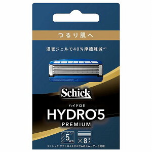 シック ハイドロ5 プレミアム つるり肌へ 替刃 (8コ入) スキンガード付 5枚刃 メール便送料無料
