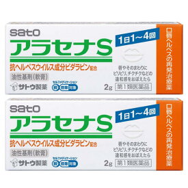 【第1類医薬品】 アラセナS 2g×2個セット※セルフメディケーション税制対象商品 口唇ヘルペス メール便送料無料