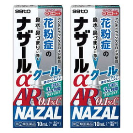 【第（2）類医薬品】 ナザールα AR 0.1％C ＜季節性アレルギー専用＞ 10mL ×2個セット ※セルフメディケーション税制対象商品 メール便送料無料