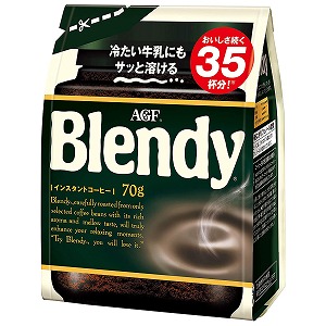 コーヒー 1杯で ポリフェノール410mg 豊かなコクと香り 大決算セール AGF ブレンディ 70g インスタントコーヒー 安心の定価販売 袋