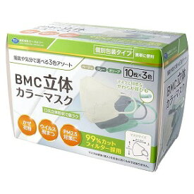 BMC 立体カラーマスク ふつう 30枚入