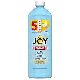 除菌ジョイ コンパクト 食器用洗剤 W消臭 フレッシュシトラス つめかえ用 特大 670ml