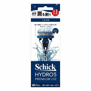 Schick シック ハイドロ5 プレミアム つるり肌へ 5枚刃 ホルダー 本体 刃付き+替刃1コ付