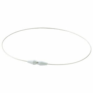 RAKUWAネックレス EXTREME ワイヤーシングル ホワイト 43cm メール便送料無料
