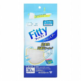 フィッティ ファインエアーマスク ホワイト ふつうサイズ 30枚入