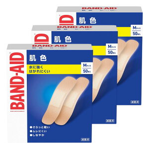 バンドエイド 肌色タイプ Mサイズ 50枚入 メール便送料無料
