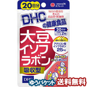 DHC 20日分 大豆イソフラボン吸収型　40粒 メール便送料無料