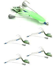 タコルアー 35g（計4個セット）タコエギ タコテンヤ 蛸 ルアーセット Blue Ocean
