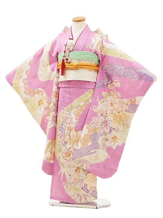 楽天市場】七五三 着物 7歳 フルセット レンタル 女の子 Y178【正絹  