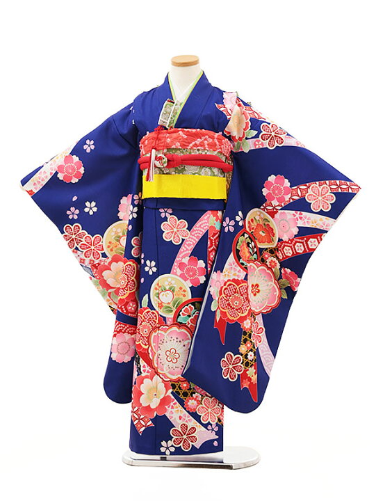 楽天市場】七五三 着物 7歳 フルセット レンタル 女の子 結び帯 Y336 
