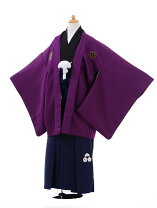 楽天市場】小学生 男の子 袴 紫の通販 