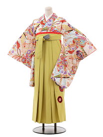 卒業式袴セット 小学生 ジュニア袴 レンタル 小学生 卒業式袴レンタル 女の子 Z378 白地 古典×ライムグリーン袴 袴レンタル 卒業式 袴セット 卒業袴 小学校の卒業式 十三参り 女児 12歳 12才 ジュニア 新品足袋プレゼント 往復送料無料【レンタル】