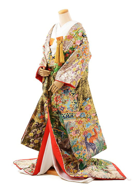 楽天市場】色打掛 着物 神社婚 和装 花嫁衣裳 1AI0202 総相良手刺繍 