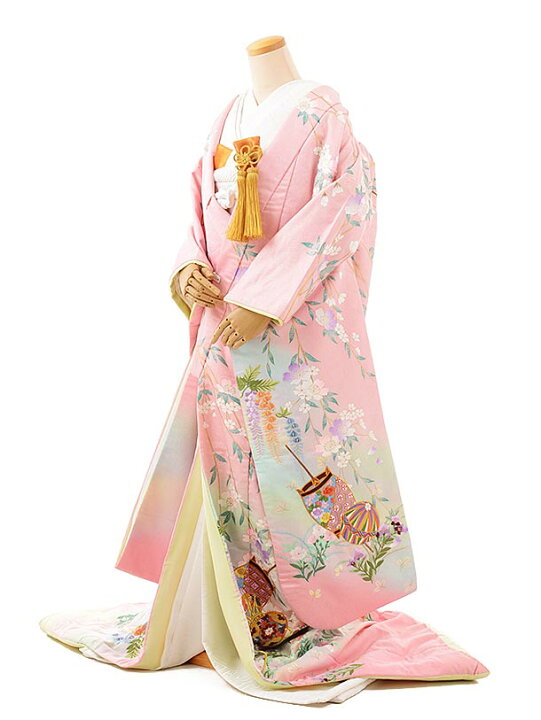 楽天市場】色打掛 着物 神社婚 和装 花嫁衣裳 1AI0209 ピンク華の宴 